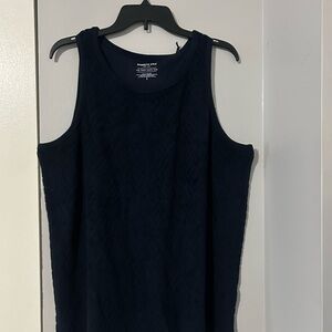 Men’s Navy  Terry Sleeveless Tank Top